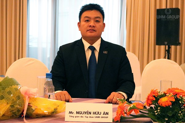 Tổng Giám đốc Tập đoàn UHM Group Nguyễn Hữu Ân tại buổi lễ